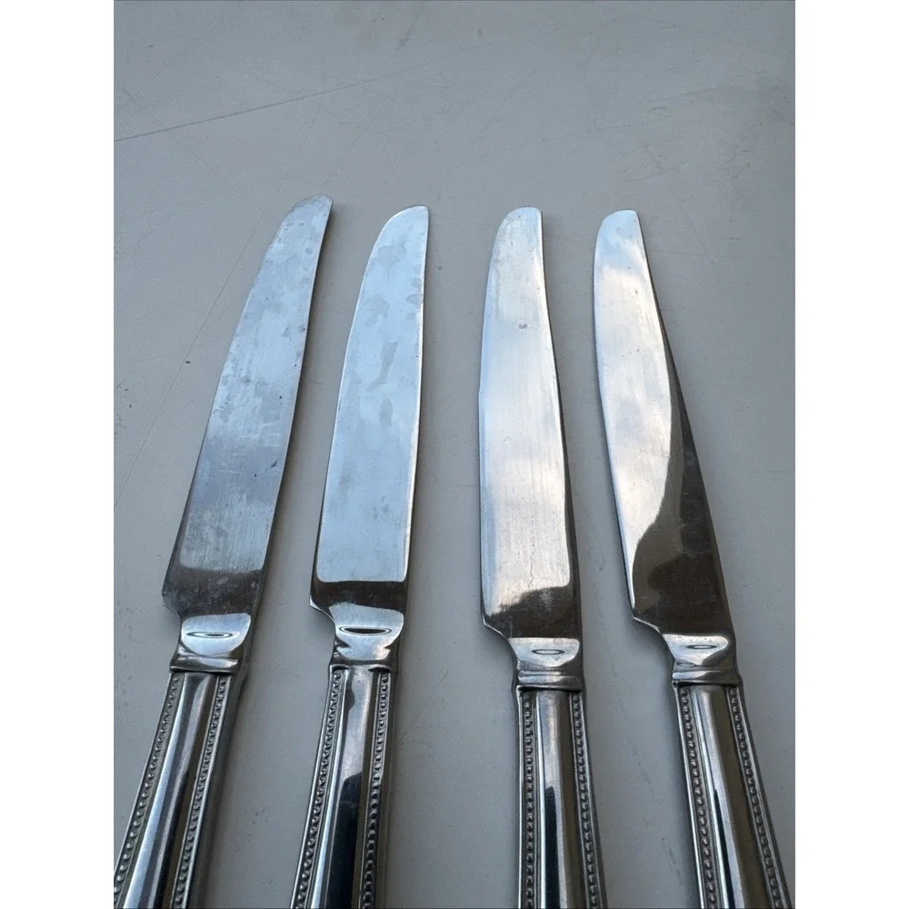 Reed & Barton Whitley Dinner Knife set of 4 Stainless‎ Steel MCM